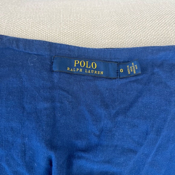 Blue Polo Ralph Lauren Wrap Dress - Picture 3 of 3